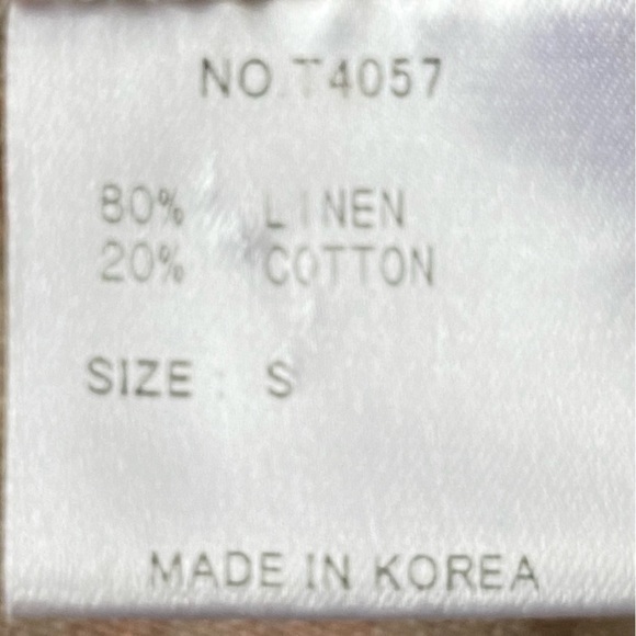 ((( Terra SJ ))) 80% linen apparel fits Sm to M‎ed blazers or top unique design - Picture 15 of 16
